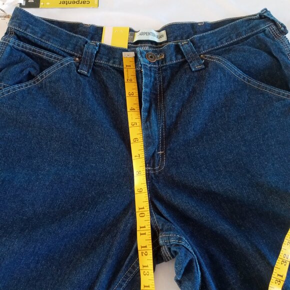 Vtg Lee dark Wash loose fit Blue Denim Carpenter jeans size in description NWT - Picture 10 of 15